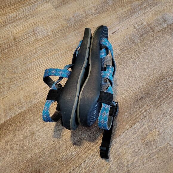 CHACO ZX/2 Sandals Women’s 6 Outdoor Hiking GORP Blue Diamond Strappy Adjustable - Picture 5 of 8